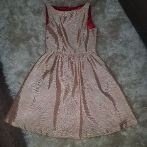 Hot pink cocktail dress with pockets